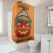 ハッピーハローウィンかかしジャック シャワーカーテン (インサイチュ)