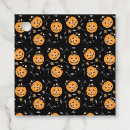 ハッピーハローウィンかぼちゃのトリックまたはトリートバケット フェイバータグ