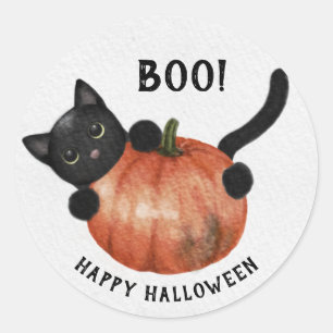 ハッピーハローウィンかぼちゃシール ラウンドシール