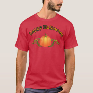 ハッピーハローウィンかぼちゃハロウィーンのカボチャのちょうちん休日11月 Tシャツ