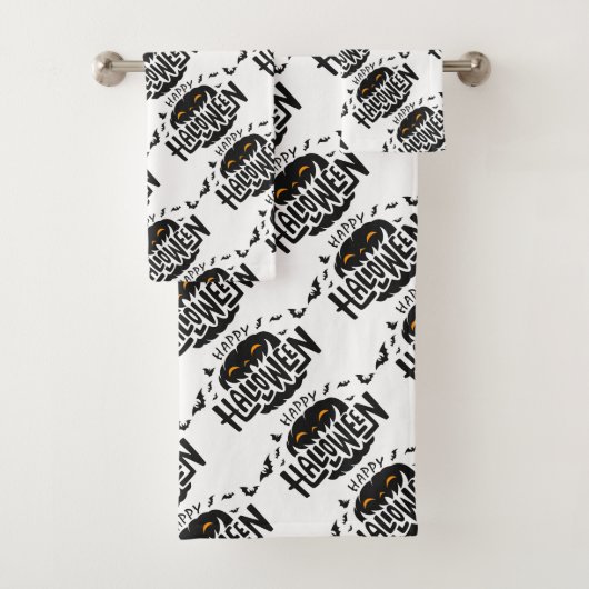 ハッピーハローウィンかぼちゃバスタオルセット バスタオルセット (インサイチュ)
