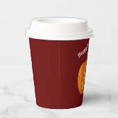 ハッピーハローウィンかぼちゃ赤紙カップ 紙コップ (右)