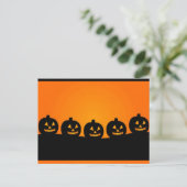 ハッピーハローウィンかぼちゃ頭 ポストカード (スタンド正面)