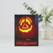 ハッピーハローウィンかぼちゃ ポストカード (スタンド正面)