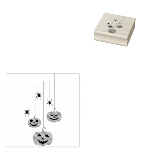 ハッピーハローウィンかぼちゃ ラバースタンプ (押印)