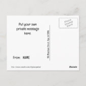 ハッピーハローウィンからカボチャ ポストカード (裏面)