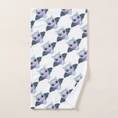 ハッピーハローウィンかわいいこうもりバスタオルセット バスタオルセット (ハンドタオル)