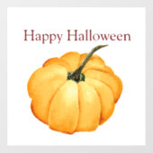 ハッピーハローウィンかわいいオレンジカボチャ ウィンドウサイン (シート)