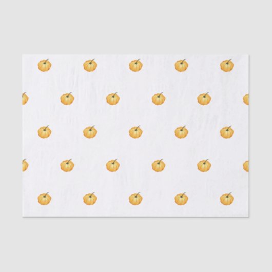 ハッピーハローウィンかわいいオレンジカボチャ 薄葉紙 (正面)