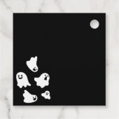 ハッピーハローウィンかわいいカスタムギフトgoodyバッグシール フェイバータグ (裏面)