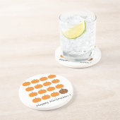 ハッピーハローウィンかわいいカボチャパッチ コースター (側面)