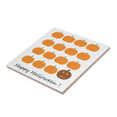 ハッピーハローウィンかわいいカボチャパッチ タイル (側面)