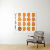 ハッピーハローウィンかわいいカボチャパッチ タペストリー (インサイチュ(横))