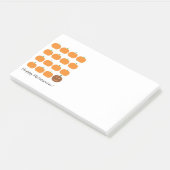 ハッピーハローウィンかわいいカボチャパッチ ポストイット (アングル)