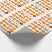 ハッピーハローウィンかわいいカボチャパッチ ラッピングペーパー (角)