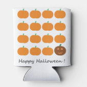 ハッピーハローウィンかわいいカボチャパッチ 缶クーラー (裏面)