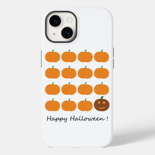 ハッピーハローウィンかわいいカボチャパッチ Case-Mate iPhoneケース (裏面)