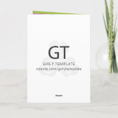 ハッピーハローウィンかわいいキャットジャックオランタン カード (裏面)