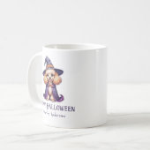 ハッピーハローウィンかわいいプードル コーヒーマグカップ (正面左)
