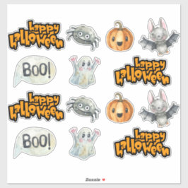 ハッピーハローウィンかわいい不気味ステッカーセット シール