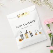 ハッピーハローウィンかわいい不気味水彩家族 フェイバーバッグ (封をした状態)