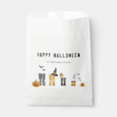 ハッピーハローウィンかわいい不気味水彩家族 フェイバーバッグ (正面)