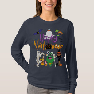 ハッピーハローウィンかわいい不気味 Tシャツ