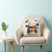 ハッピーハローウィンかわいい幽霊デザイン クッション (椅子)