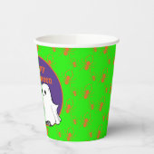 ハッピーハローウィンかわいい幽霊トリックまたはトリートパーティー 紙コップ (左)