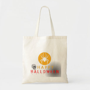 ハッピーハローウィンかわいい幽霊ブパターン トートバッグ