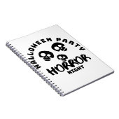 ハッピーハローウィンかわいい幽霊 ノートブック (右側)