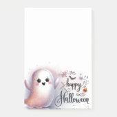 ハッピーハローウィンかわいい幽霊 ポストイット (正面)