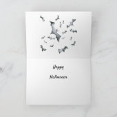 ハッピーハローウィンかわいい魔女マウス カード (内部)