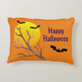 ハッピーハローウィンこうもりと月 アクセントクッション (裏面)
