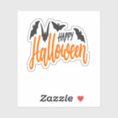 ハッピーハローウィンこうもりシール シール (シート)