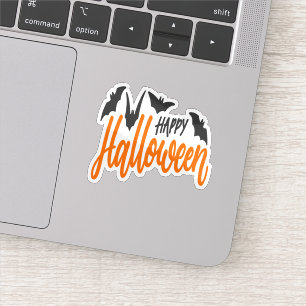 ハッピーハローウィンこうもりシール シール