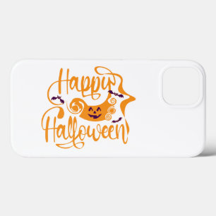 ハッピーハローウィンこうもりハロウィーンのカボチャのちょうちん iPhone 13ケース
