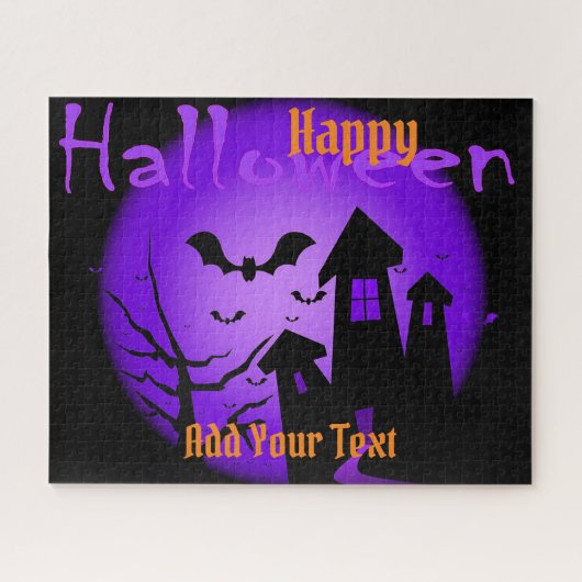 ハッピーハローウィンこうもり ジグソーパズル (横)