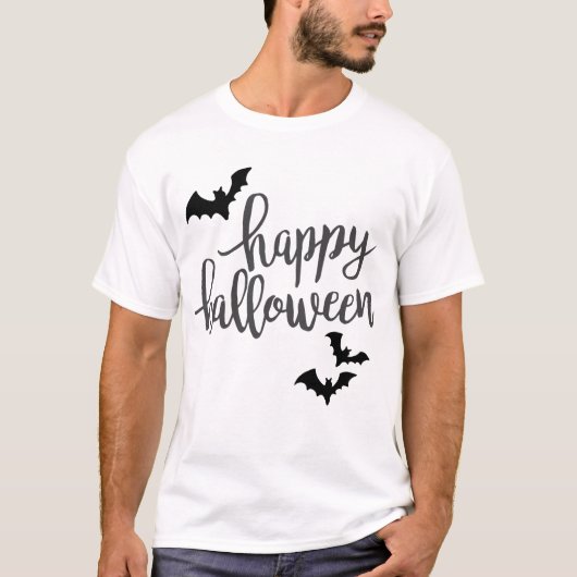 ハッピーハローウィンこうもり Tシャツ (正面)
