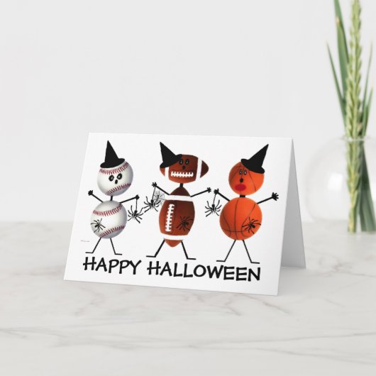 ハッピーハローウィンすべてのスポーツ カード (正面)