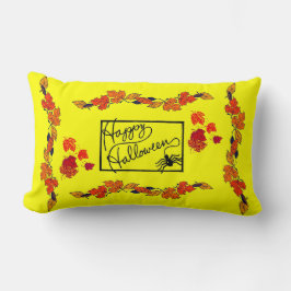 ハッピーハローウィンとスパイダー –  ランバークッション