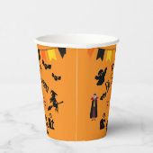 ハッピーハローウィンとハロウィーンキャラクター紙カップ 紙コップ (右)