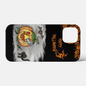 ハッピーハローウィンと幽霊キャットこうもりパンプキン Case-Mate iPhoneケース (裏面 (横))