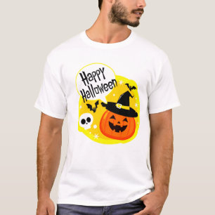 ハッピーハローウィンに微笑みカボチャTシャツ Tシャツ