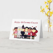 *****ハッピーハローウィンのいとこ*****ブー！!!!! カード (黄色い花)