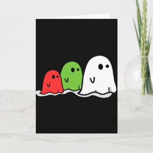 ハッピーハローウィンのかわいいイタリアンな幽霊のかわいい カード