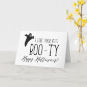 ハッピーハローウィンのかわいい利得 カード (黄色い花)