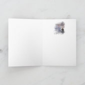 ハッピーハローウィンのエドガー・アラン・ポーのワタリガラスの詩 カード (内部)