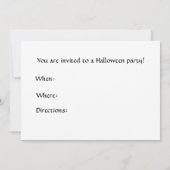 ハッピーハローウィンのカボチャ 招待状 (裏面)