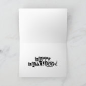 ハッピーハローウィンのスカルの渦巻カード カード (内部)